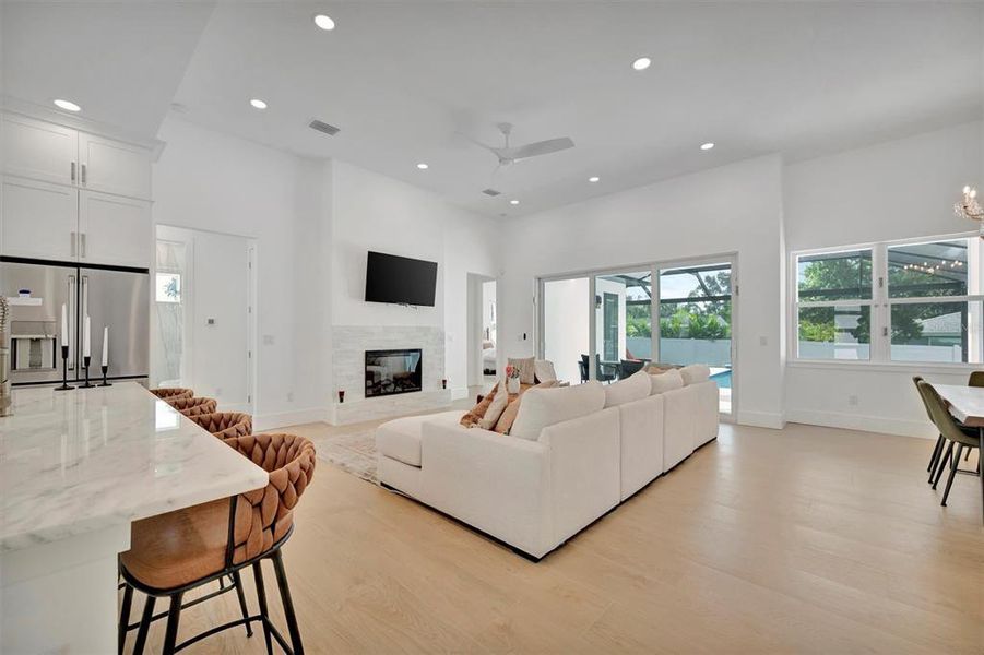 Furnished interior view inside a new home in , Sarasota (Image 43).