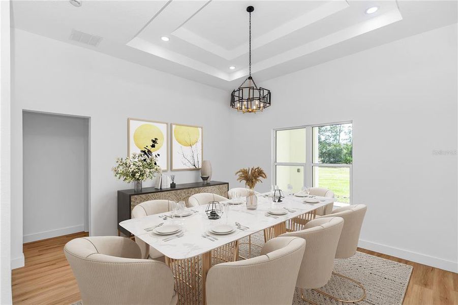 Furnished interior view inside a new home in , Orlando (Image 9).