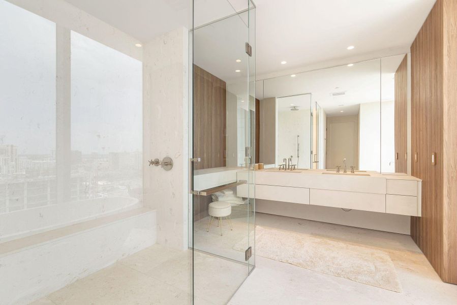 Furnished interior view inside a new home in , West Palm Beach (Image 43).