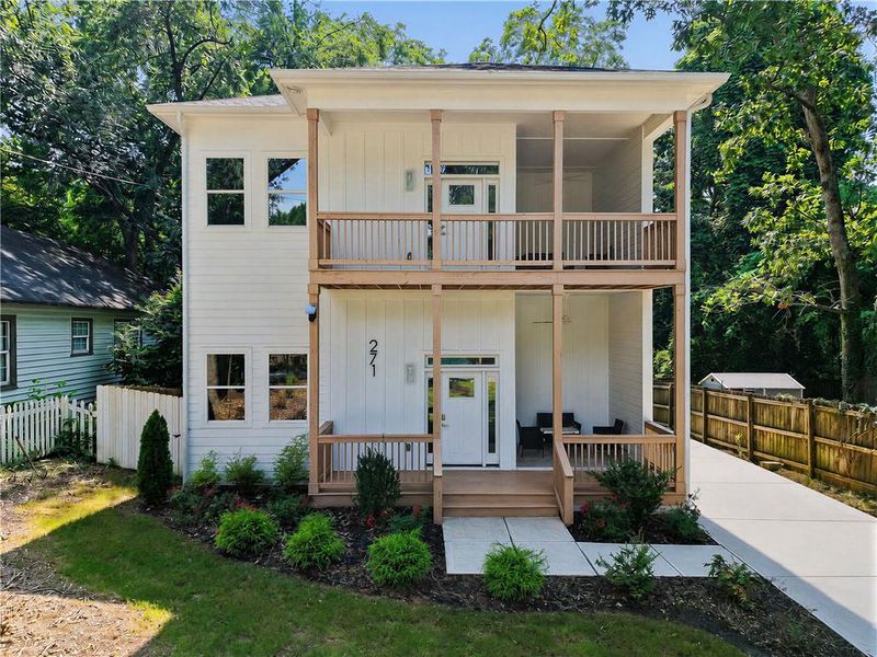 Exterior details and patio area of a home in , Atlanta (Image 19). Exterior details and patio area of a home in , Atlanta (Image 19).