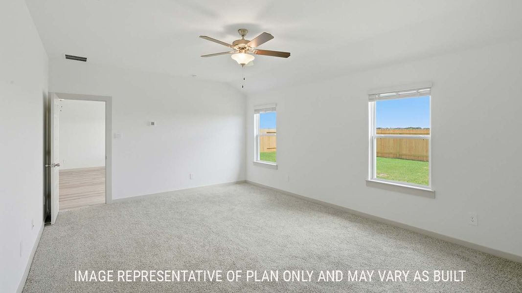 Representative unfurnished interior of a home built from the Kingston by D.R. Horton in China Grove, China (Image 20).