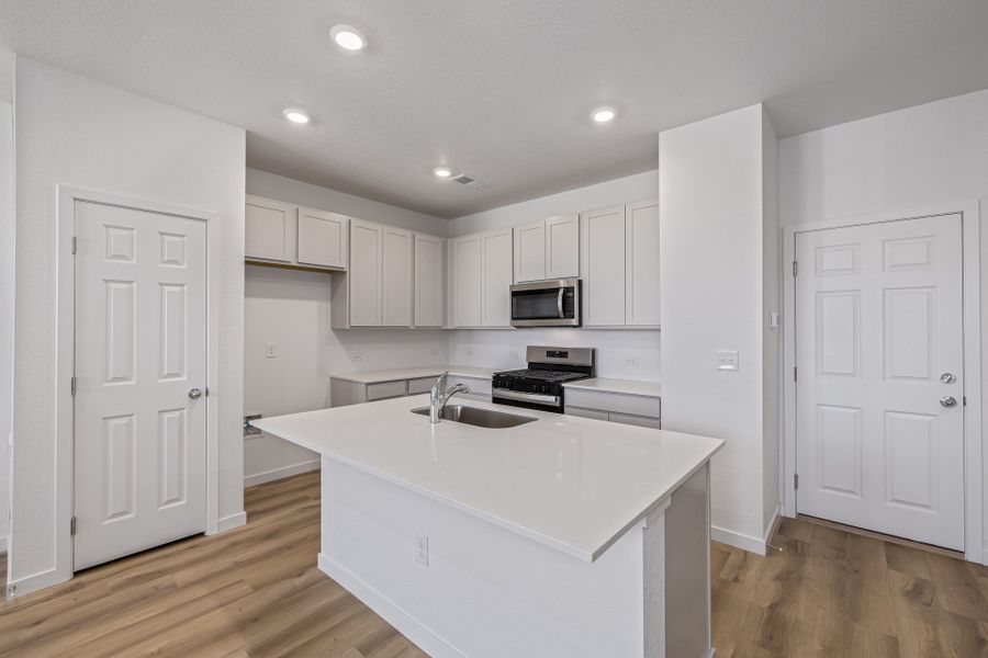 Furnished interior view inside a new home in Painted Prairie, Aurora (Image 8).