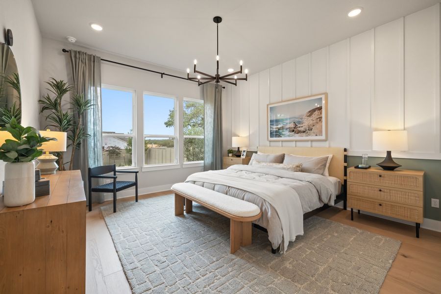 Furnished interior view inside a new home in Heritage, Dripping Springs (Image 31).