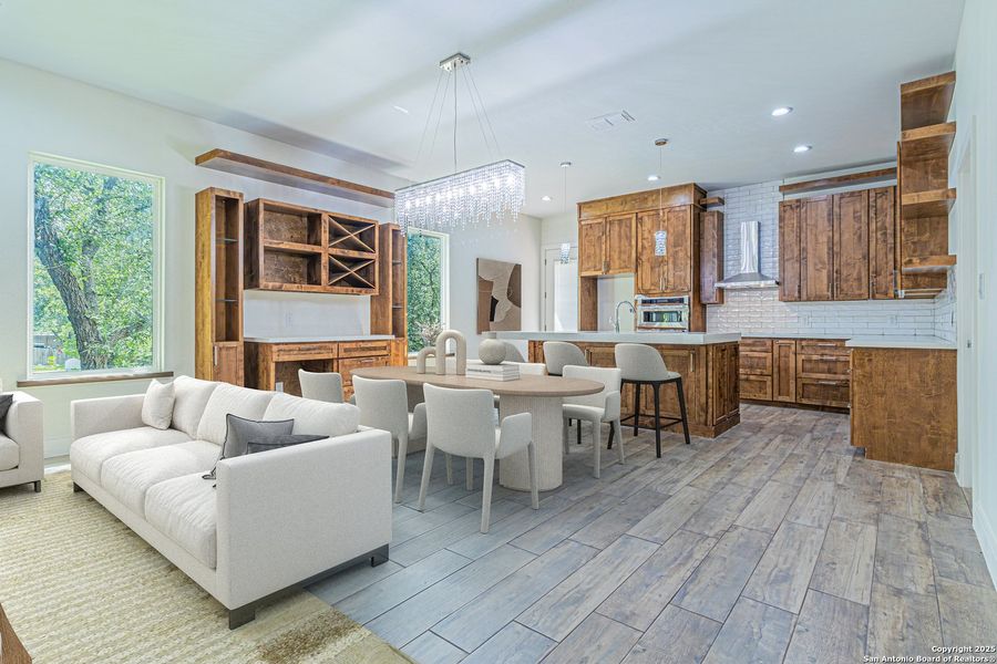 Furnished interior view inside a new home in , San Antonio (Image 6). Furnished interior view inside a new home in , San Antonio (Image 6).