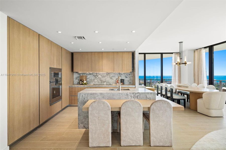 Furnished interior view inside a new home in , Miami Beach (Image 28). Furnished interior view inside a new home in , Miami Beach (Image 28).