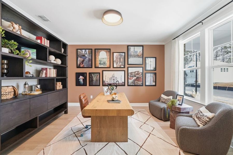 Representative furnished interior of a home built from the Essex by Taylor Morrison in Dreycott, Lawrenceville (Image 13).