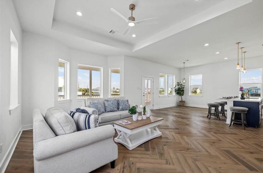 Furnished interior view inside a new home in , Galveston (Image 5).