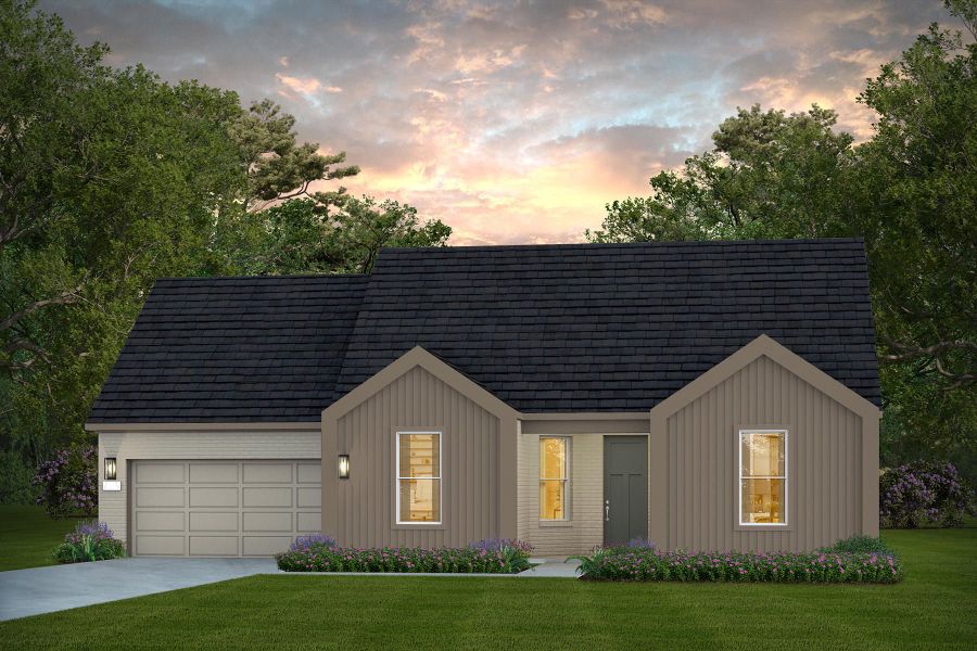 Representative exterior photo of a completed home built from the Reverence by Del Webb in Del Webb Bridgeland, Cypress, TX (Image 5).