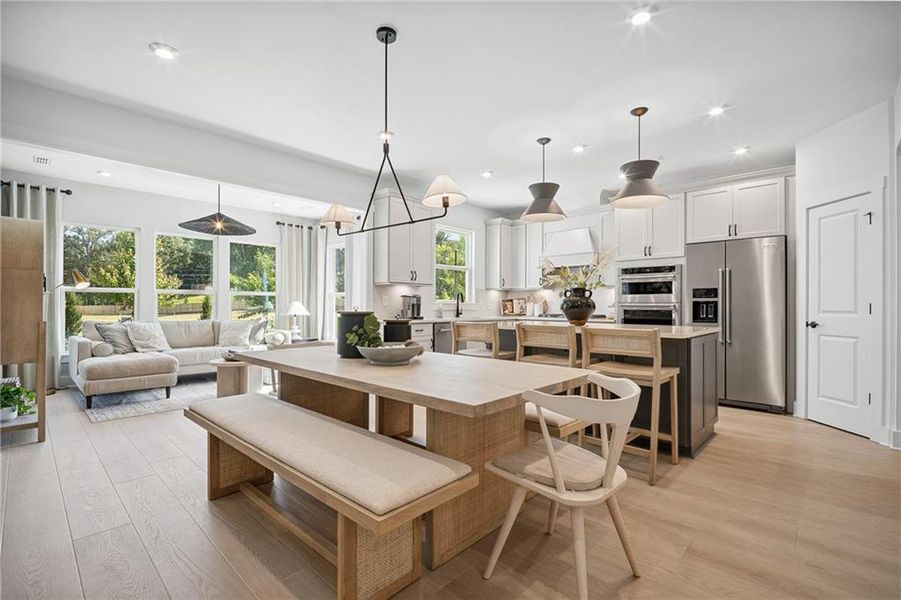 Furnished interior view inside a new home in Rose Creek, Cumming (Image 12).