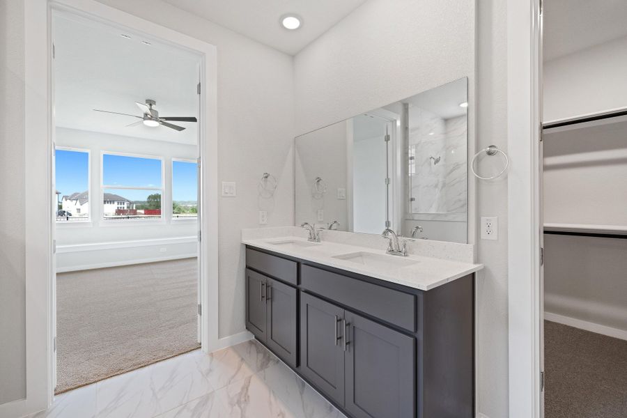 Furnished interior view inside a new home in Santa Rita Ranch, Liberty Hill (Image 11).