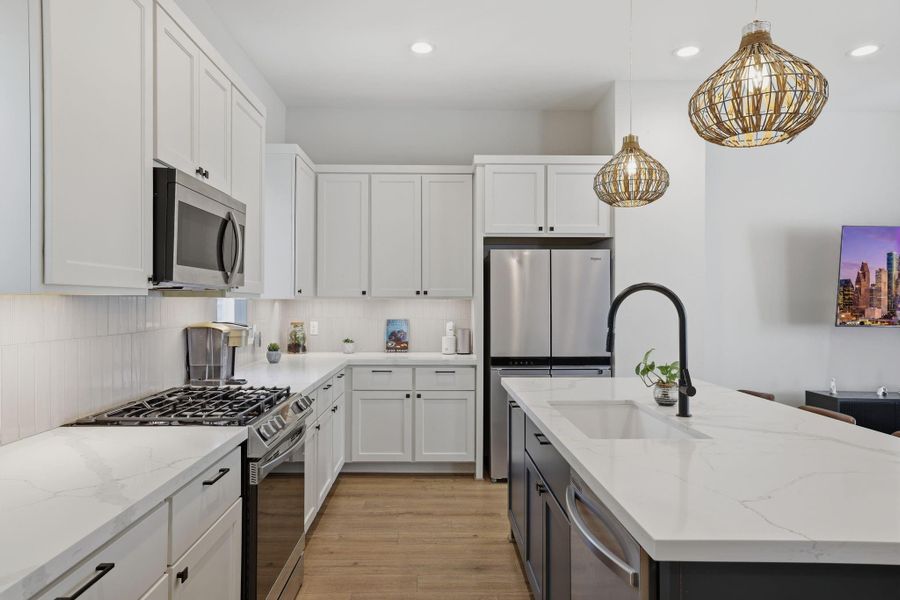 Furnished interior view inside a new home in , Houston (Image 11).