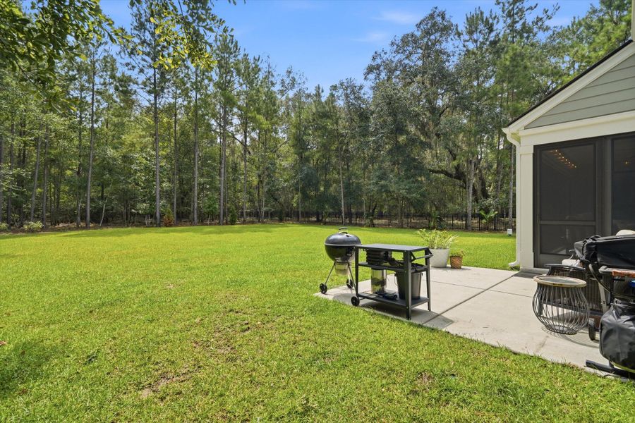 Exterior details and patio area of a home in , Johns Island (Image 3). Exterior details and patio area of a home in , Johns Island (Image 3).