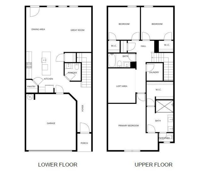 2D floor plan layout of this home in , Norcross, GA (Image 5).