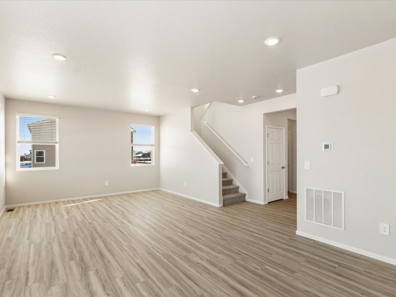 The Chatfield floorplan interior image taken at a Meritage Homes community in Johnstown, CO. The Chatfield floorplan interior image taken at a Meritage Homes community in Johnstown, CO.