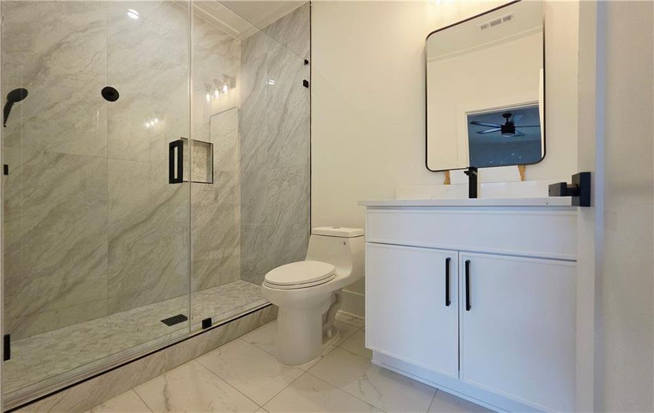 Furnished interior view inside a new home in , Atlanta (Image 10).