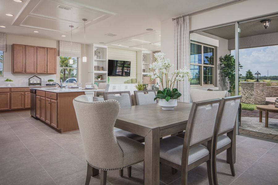 Representative furnished interior of a home built from the Harbor Isle II by Jones Homes USA in Reserve at Twin Lakes, St. Cloud (Image 4). Representative furnished interior of a home built from the Harbor Isle II by Jones Homes USA in Reserve at Twin Lakes, St. Cloud (Image 4).