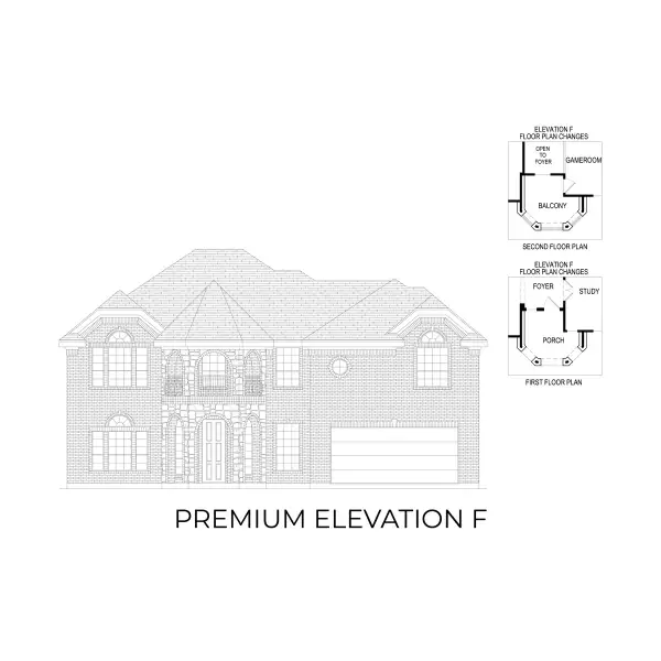 Representative rendering of the exterior for the Coventry 2F by First Texas Homes (Image 11).