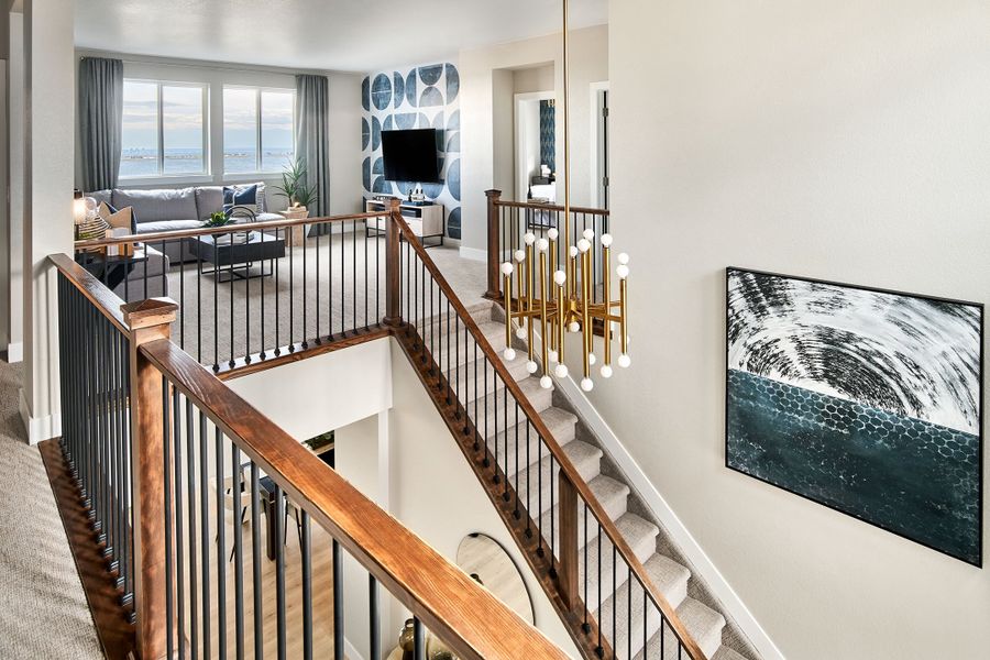Representative furnished interior of a home built from the Steamboat by Taylor Morrison in Parterre Destination Collection, Thornton (Image 20).