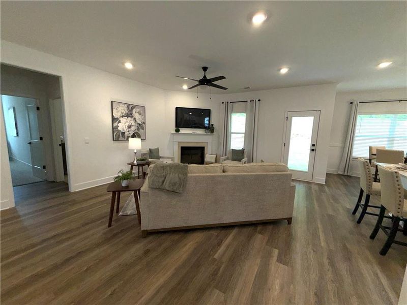 Furnished interior view inside a new home in Thunder Ridge, Dawsonville (Image 11).