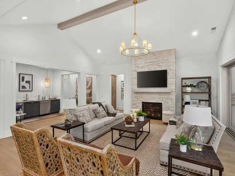 Representative furnished interior of a home built from the Montecito Ranch by Classica Homes in Riverchase Estates, Lancaster (Image 9).