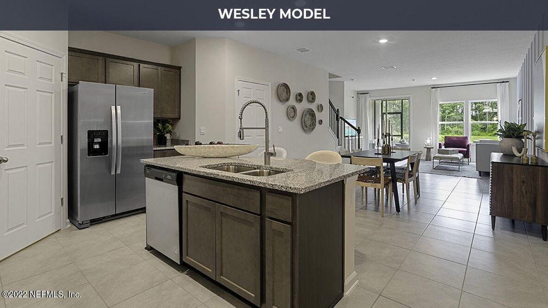 Furnished interior view inside a new home in Bridgewater, St. Augustine (Image 9). Furnished interior view inside a new home in Bridgewater, St. Augustine (Image 9).