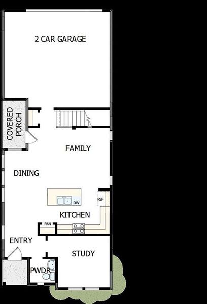 2D floor plan layout of this home in Painted Tree Woodland West – Cottages, McKinney, TX (Image 4). 2D floor plan layout of this home in Painted Tree Woodland West – Cottages, McKinney, TX (Image 4).
