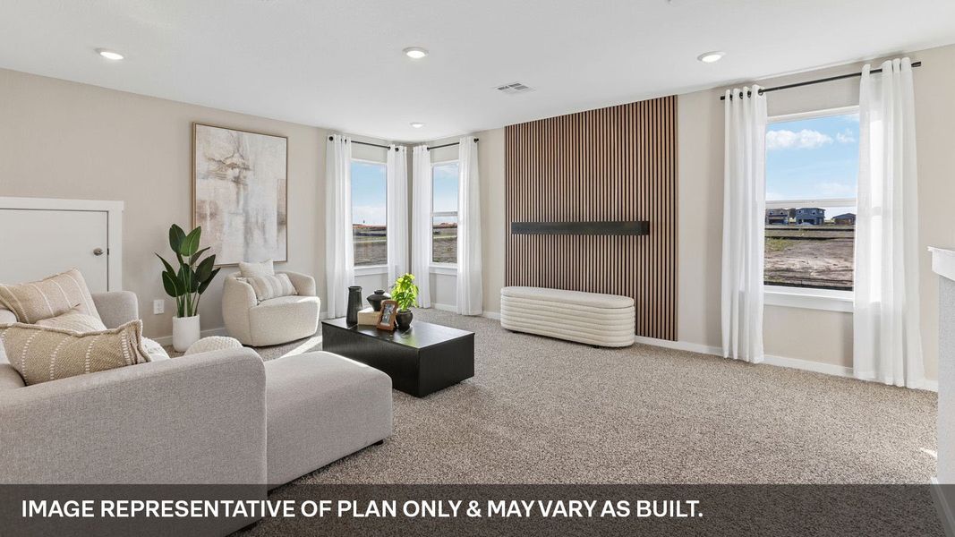 Furnished interior view inside a new home in Frontier, Mustang Ridge (Image 31).