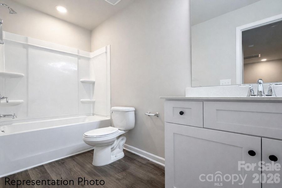 Furnished interior view inside a new home in , Charlotte (Image 8). Furnished interior view inside a new home in , Charlotte (Image 8).