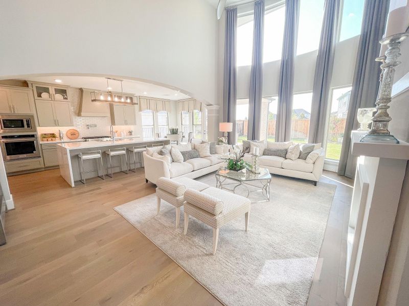 Furnished interior view inside a new home in Bridgeland, Cypress (Image 22).