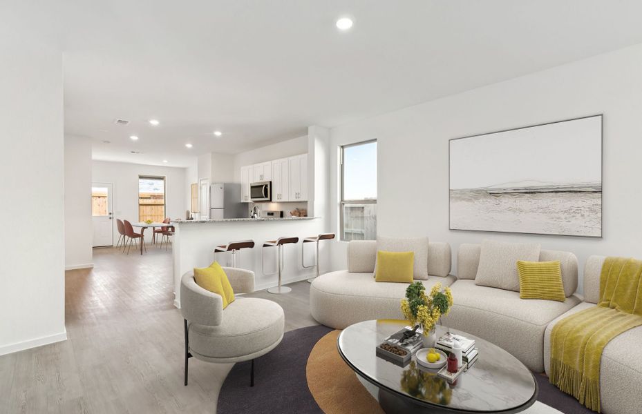 Furnished interior view inside a new home in Mavera, Conroe (Image 10).