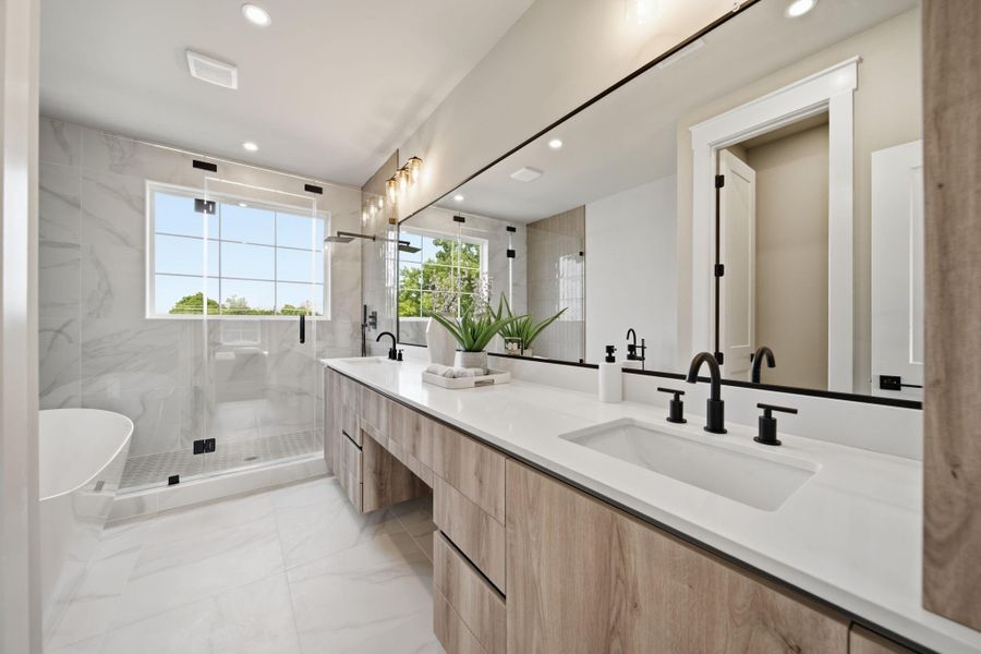 Furnished interior view inside a new home in , Houston (Image 20).