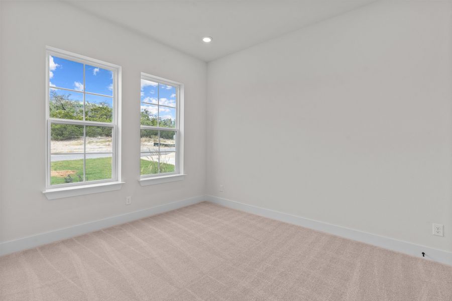Representative unfurnished interior of a home built from the Sisterdale by Beazer Homes in Highland Estates, San Antonio (Image 17). Representative unfurnished interior of a home built from the Sisterdale by Beazer Homes in Highland Estates, San Antonio (Image 17).