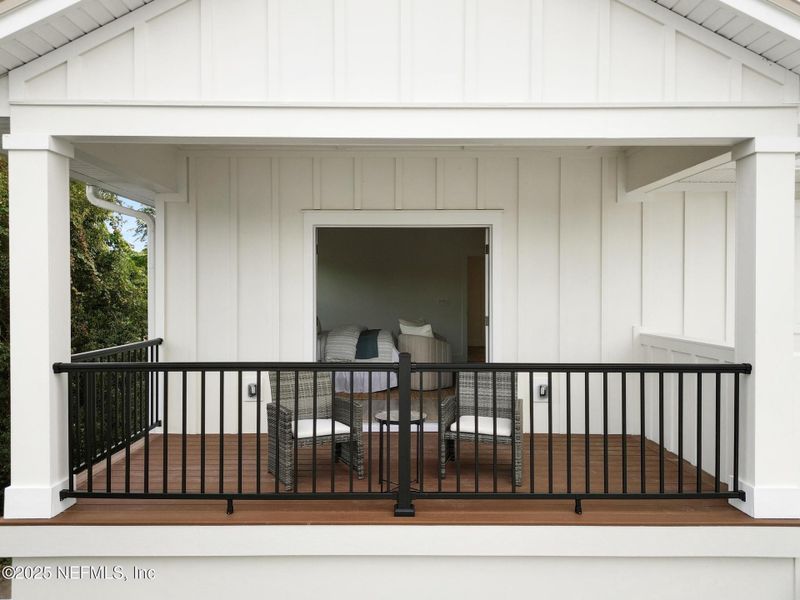Exterior details and patio area of a home in , Jacksonville Beach (Image 33). Exterior details and patio area of a home in , Jacksonville Beach (Image 33).