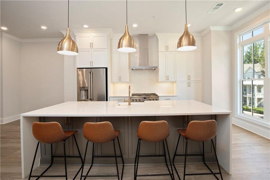 Furnished interior view inside a new home in , Alpharetta (Image 51).