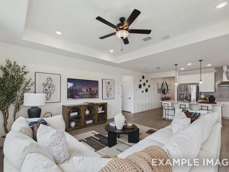 Representative furnished interior of a home built from the The Laurel G by Davidson Homes LLC in Morgan Meadows, San Antonio (Image 13). Representative furnished interior of a home built from the The Laurel G by Davidson Homes LLC in Morgan Meadows, San Antonio (Image 13).