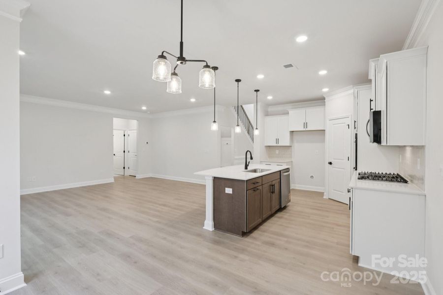 Furnished interior view inside a new home in Falls Cove, Troutman (Image 3).