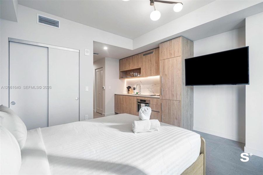 Furnished interior view inside a new home in , Miami (Image 5).