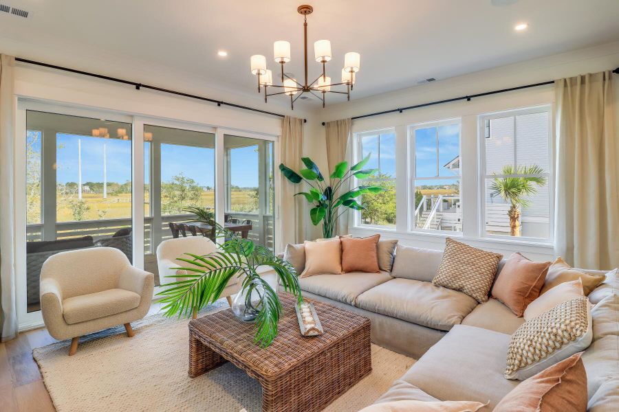 Furnished interior view inside a new home in The Preserve at Pennys Creek, Johns Island (Image 53).