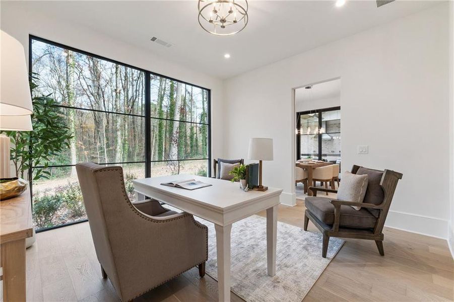 Furnished interior view inside a new home in , Alpharetta (Image 57).