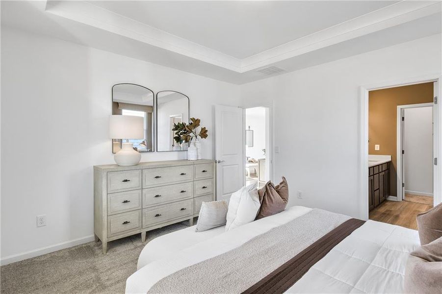 Furnished interior view inside a new home in Sun City Peachtree, Griffin (Image 15). Furnished interior view inside a new home in Sun City Peachtree, Griffin (Image 15).