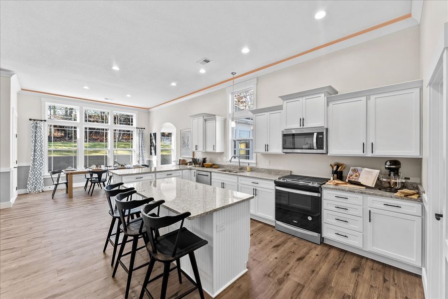 Representative furnished interior of a home built from the Drayton Elite by Enchanted Homes in Tubbs Mountain Estates, Travelers Rest (Image 12).
