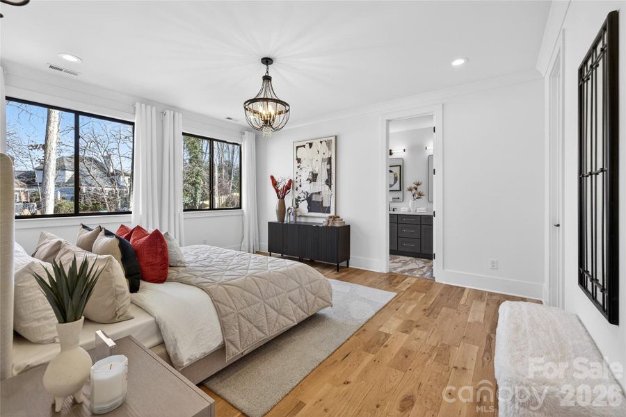 Furnished interior view inside a new home in , Charlotte (Image 15).