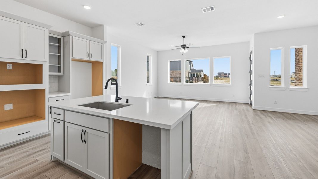 Representative furnished interior of a home built from the Solara by Brightland Homes in Bridgeland Central, Cypress (Image 9).