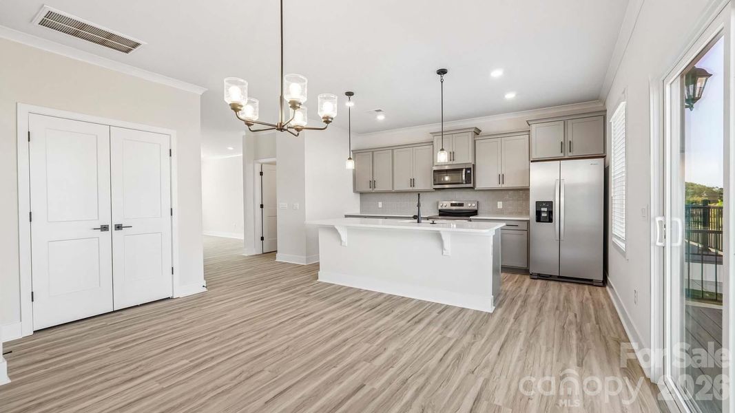 Furnished interior view inside a new home in The Townes at Lake Norman, Mooresville (Image 5).