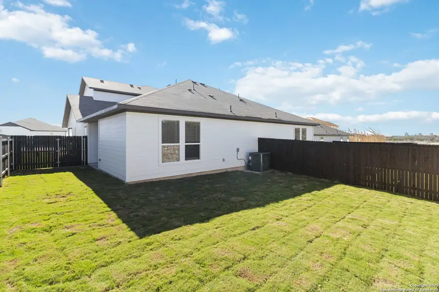 Exterior details and patio area of a home in Emma Park, Buda (Image 3). Exterior details and patio area of a home in Emma Park, Buda (Image 3).