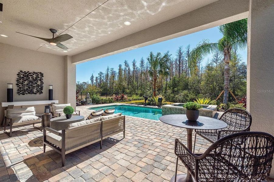 Furnished interior view inside a new home in Valencia Ridge, Wesley Chapel (Image 9).