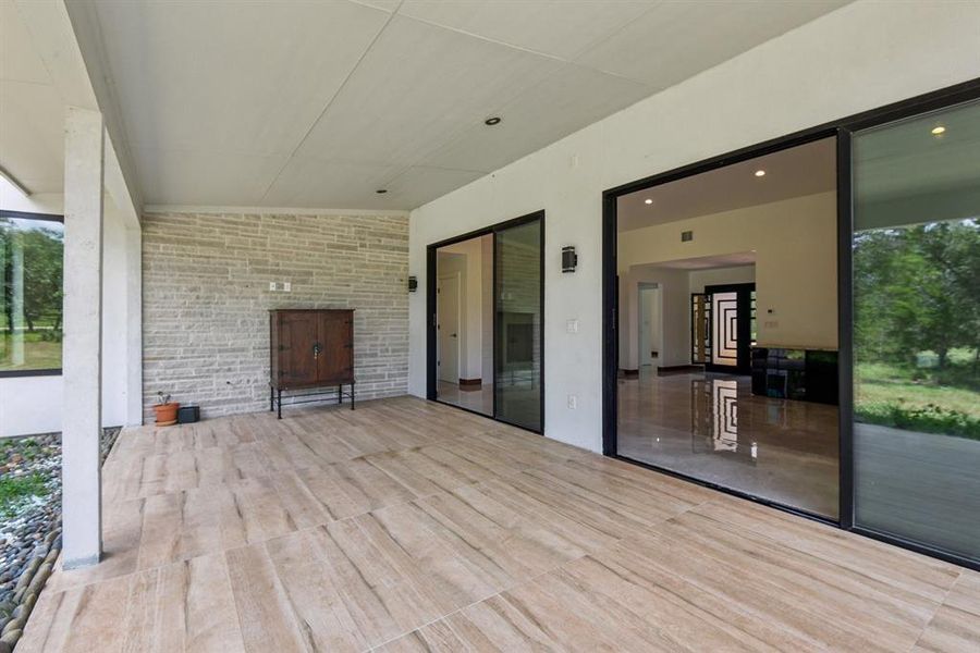 Large covered patio, perfect for entertaining.