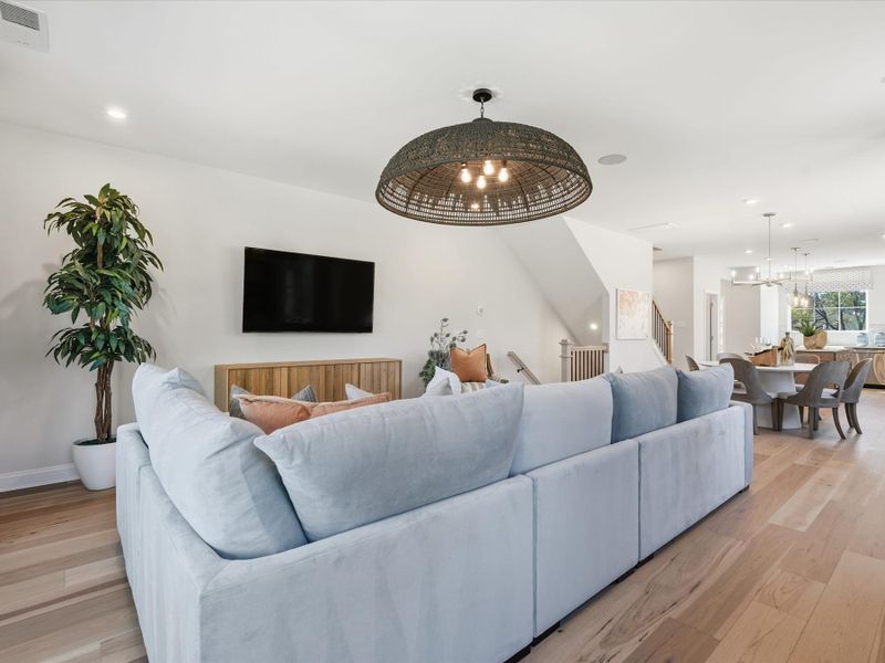 Representative furnished interior of a home built from the Paloma by Tri Pointe Homes in Bellflower, Charlotte (Image 10).