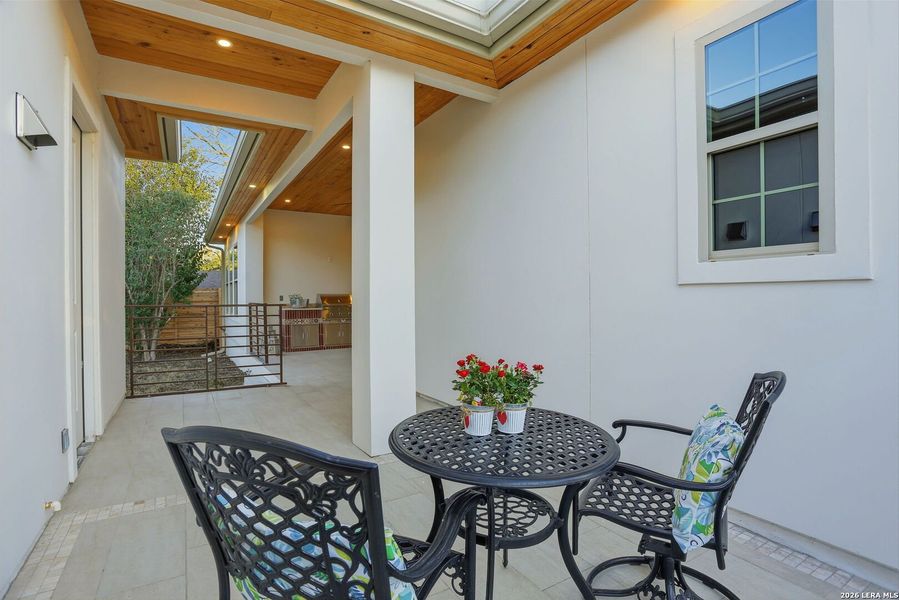 Exterior details and patio area of a home in , Terrell Hills (Image 29).