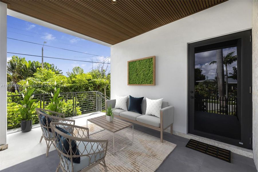 Roofed Patio [Virtually Staged]